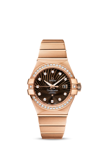 Omega Constellation Co-Axial 31 Red Gold / Diamond / Brown Supernova